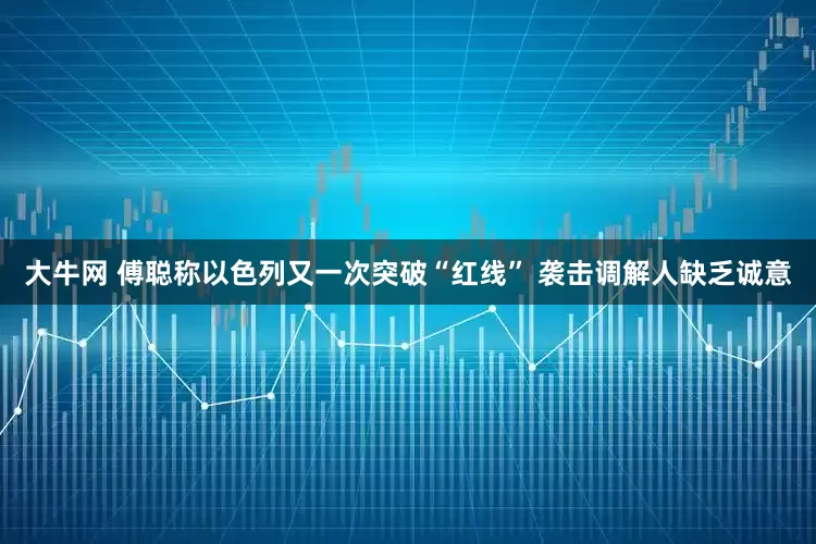 大牛网 傅聪称以色列又一次突破“红线” 袭击调解人缺乏诚意