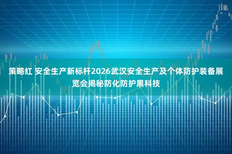 策略红 安全生产新标杆2026武汉安全生产及个体防护装备展览会揭秘防化防护黑科技